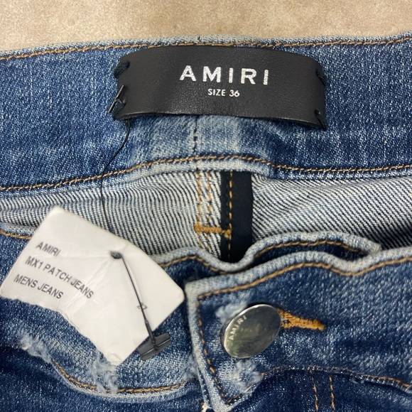AMIRI High Rise Blue Jeans - Picture 4 of 6